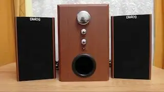Ремонт акустики dialog w-3000, гудит сабвуфер, нет звука