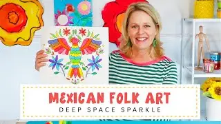 Mexican Folk Art | Symmetrical Floral Designs using Markers