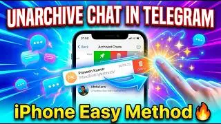 How to Unarchive Chat in Telegram on Iphone | Retrieve Chat Easily!
