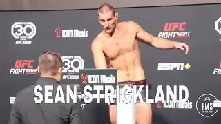 Sean Strickland weights in ahead UFC main event in Las Vegas
