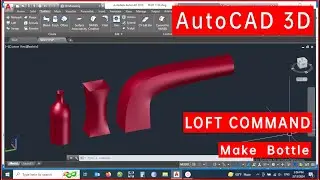 Loft Command AutoCAD 3d Learn AutoCAD #autocad3d #autocadtutorials #autocadbasic
