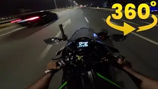 Night Bike Riding - Kids In Taxi Wanted Some Revvv - [4K 360° VR Video]