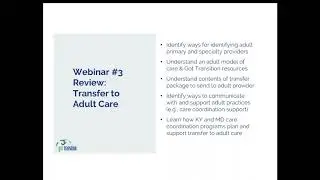 Webinar 5: Youth, Young Adult & Parent Engagement