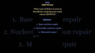 NEET PG 21 GENETICS