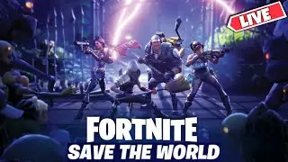 Playing Fortnite Save the World! Family Friendly!