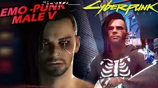 Cyberpunk 2077 - Punk Male V Character Creation - Crested Mashup Hair Mod