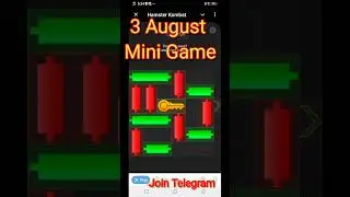 🔥3 August Mini Game🔥|Hamster kombat mini game kaise khele | puzzle solve get key #shorts