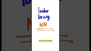 Teacher Forcing in Neural Networks #lstm