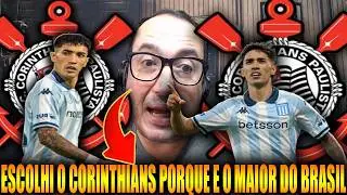 🚨CORINTHIANS: ATACANTE ARGENTINO NO TIMÃO? ESCOLHI O CORINTHIANS PORQUE E O MAIOR DO BRASIL