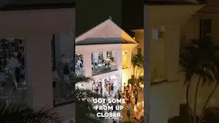 Club Drone shots BTS Photographer LUXURY WEDDING in Florida 📸✨ BTS Danny Pellei