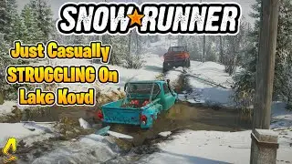 SnowRunner: We're Just Casually STRUGGLING On Lake Kovd... | Top Gear Ep. #90