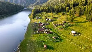 Visiting the Shor family. Indigenous peoples of Russia. Village Life in Russia