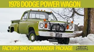 1978 Dodge Power Wagon Sno-Commander Plow Package 4x4 Truck Restoration