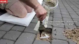 Установка профиля в тротуар