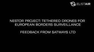 Nestor Project : Tethered drones for border surveillance missions