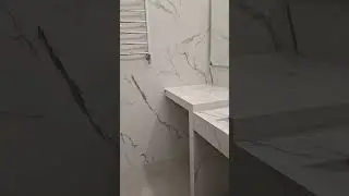 установленная раковина из керамогранита