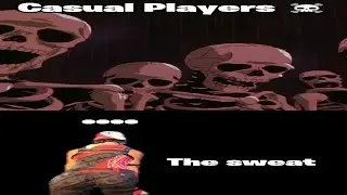 Sweat VS Casual Players 😅☠️ #fortnite #shorts