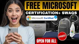 🔴Microsoft Free Certification & Swags 2025 | 50 Day Online Course With Certificate & FREE Swags 🔥