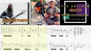 The Chicken Groove - GiacomoTurra & Gabe Costa (cover) Guitar & Bass TABS