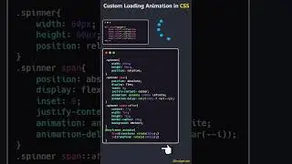 Spinner Loading Animation in CSS
