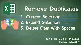 🗂Remove Duplicates - Office365 & Excel 2016