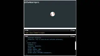 HTML | CSS | Loader Animation | Interactive Component | UI design | 