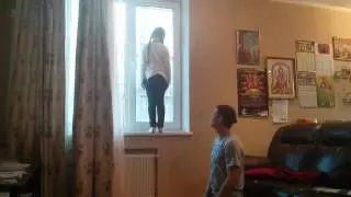 Мега трюк!! Женя и Маша