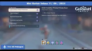 Quest Harian Fontaine Selasa 2024 06 11  | Genshin Impact