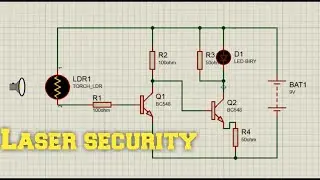 Making laser security in proteus || Tutorial 2 ||  Easy way to learning by Deepak Kuril.