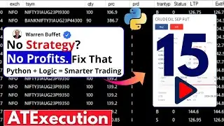 Algo trading x Python | Complete Automation of Algorithm Trading Setup
