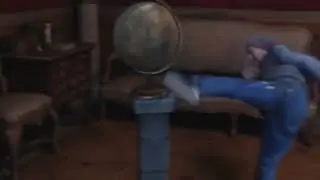 globe gets knocked over