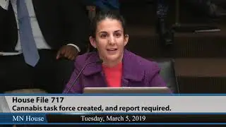 MN Cannabis Task Force HF717 at Minnesota House