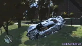 GRAND THEFT AUTO IV 1998 MERCEDES-BENZ CLK GTR CRASH TESTING HD