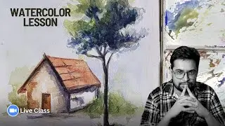 Watercolor Landscape Painting Lesson Real Time Must watch