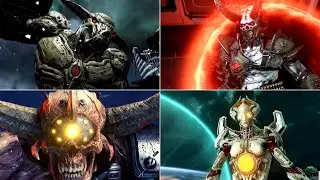DOOM Eternal All Bosses INTRO AND DEATH SCENES