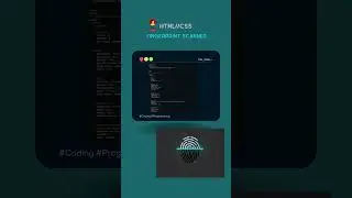 Fingerprint Scanner 👍💯@sis_code_#webdesign #webdevelopment #coding #css #html #csscoding
