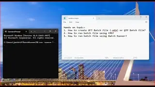 UFT Batch file (.mtb), Batch Runner, and CMD In HP UFT || HP QTP || OpenText UFT One