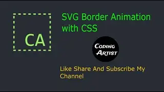 SVG Border Animation with Css.