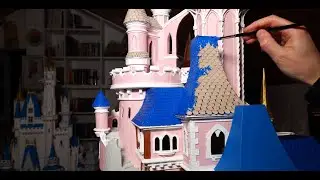 EPISODE 17 - Sleeping Beauty Castle Model - Making blue roofs