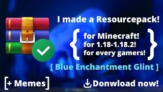 I made a resourcepack for Minecraft! [ Blue Enchantment Glint ]