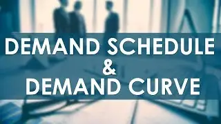 Demand Schedule & Demand Curve