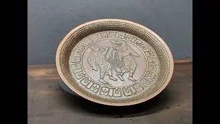 copper dish display piece restoration