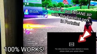 How to get INSANE XP with the Aerialist Perk in Fortnite! 100% WORKS!