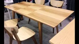 Стол раскладной из массива ясеня Рондо