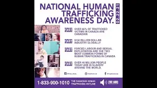 First OFFICIAL National Human Trafficking Awareness Day & New Ontario Legislation ALL In ONE Week!