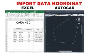 How to import coordinate data from Excel to AutoCAD