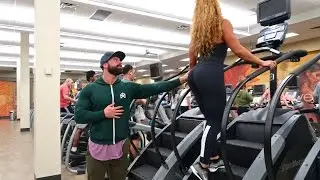 HITTING ON GIRLS AT LA FITNESS!