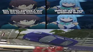Anime memes replaced with Burnout 3