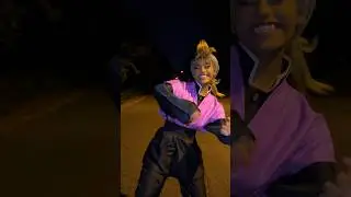 Cosplaying  in public at midnight?! 😳Bringing only the best vibes❤️ 