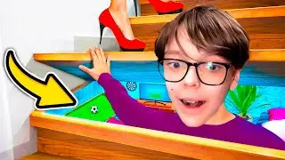 24 Часа в СЕКРЕТНОЙ ИГРОВОЙ КОМНАТЕ Челлендж !